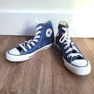 Blue Hightop Converse